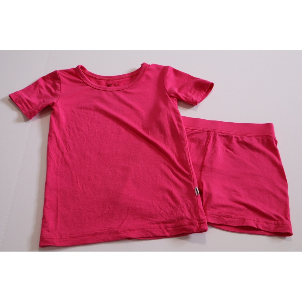 Little Sleepies Pink Lunaluxe Bamboo Pajama Set 12-18 Months